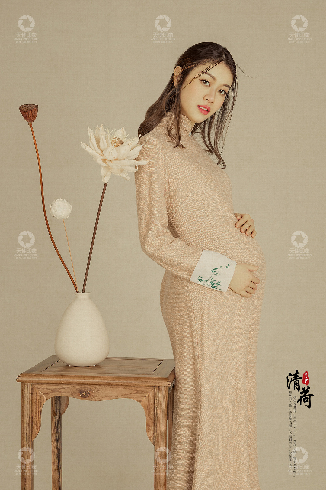 月下清荷_成都孕妇照_花锦馆