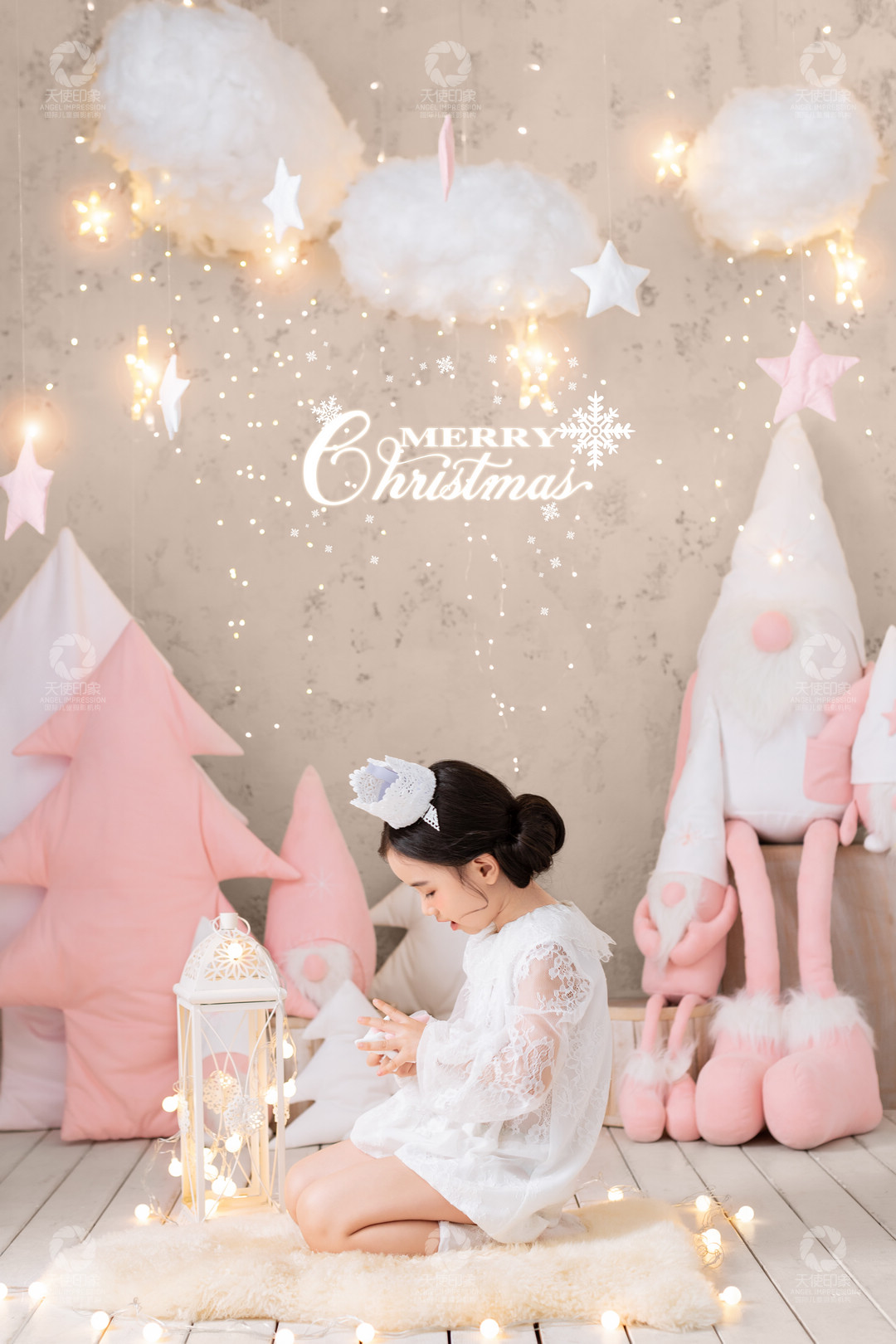粉色圣诞_成都儿童摄影_北欧馆