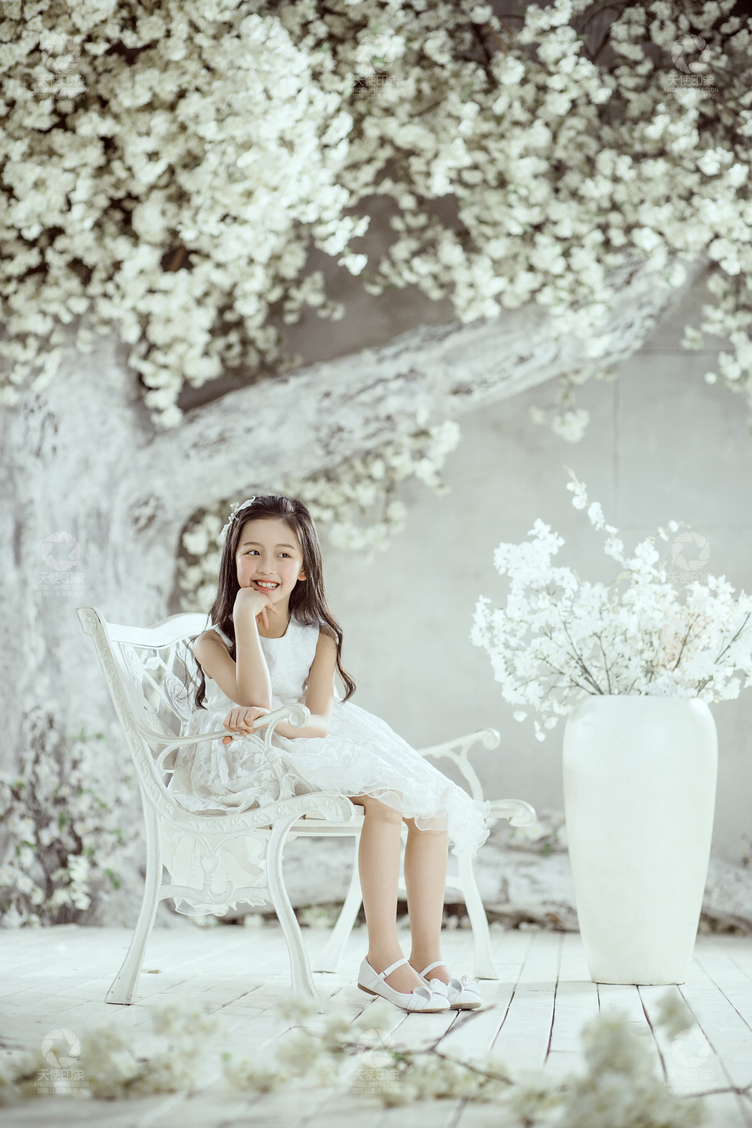 落英树下_成都儿童摄影_花锦馆