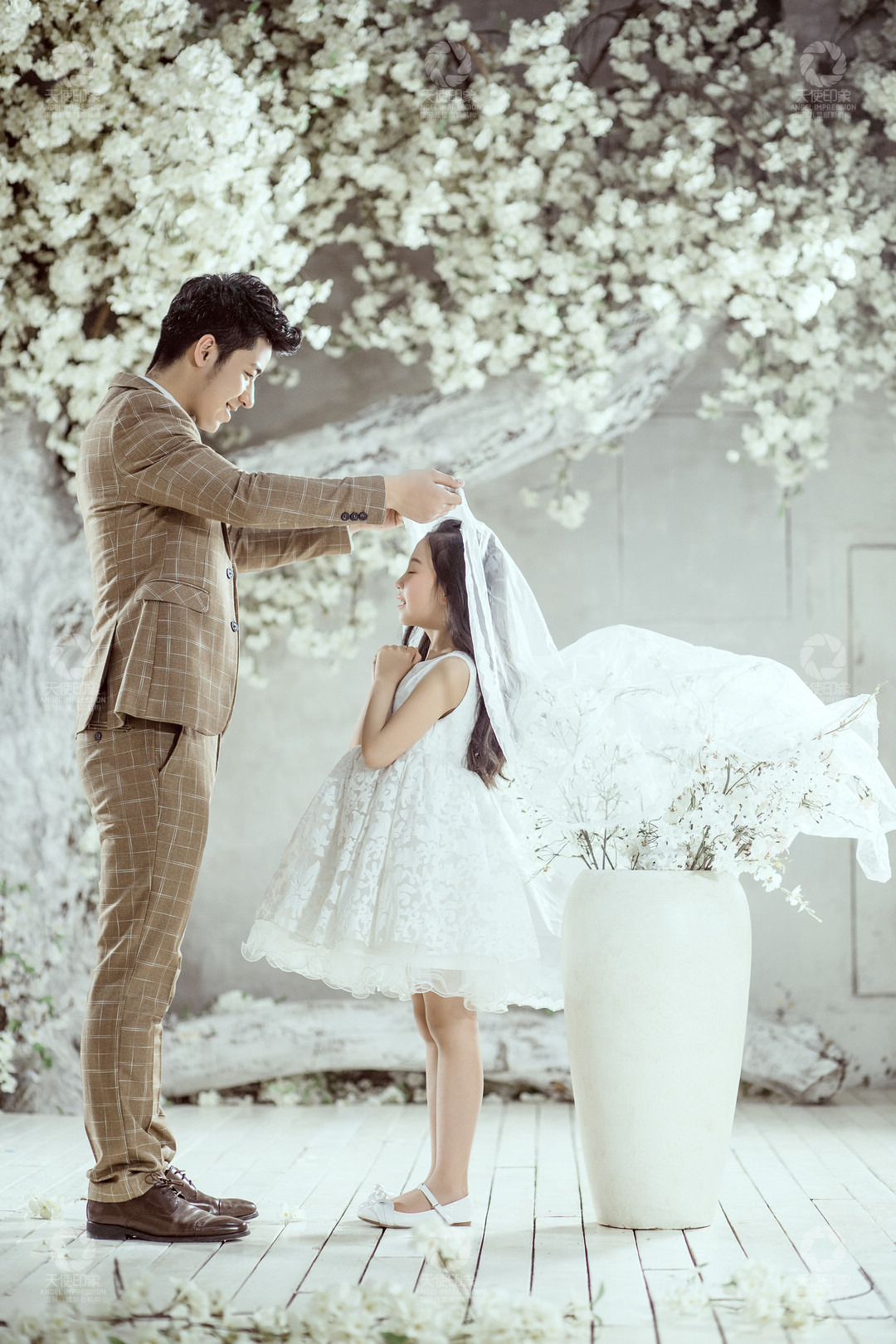 落英树下_成都儿童摄影_花锦馆