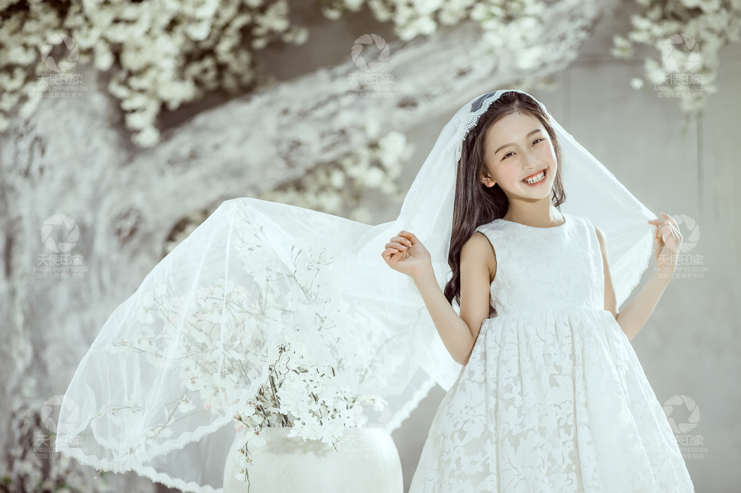 落英树下_成都儿童摄影_花锦馆