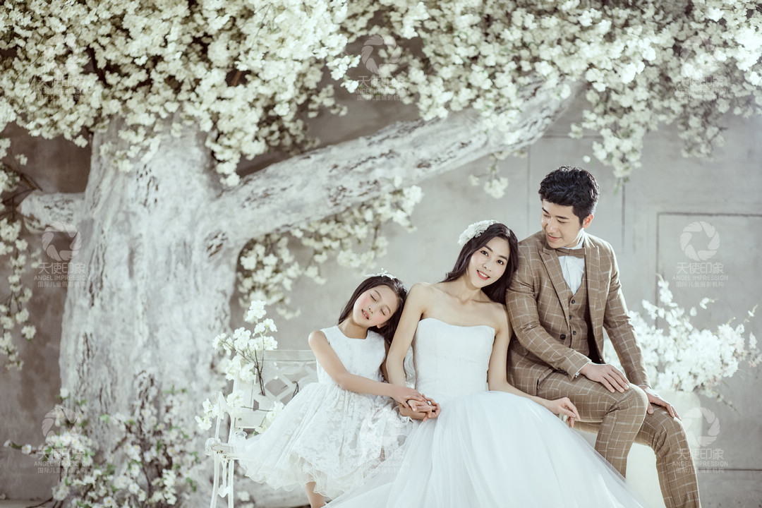 落英树下_成都儿童摄影_花锦馆