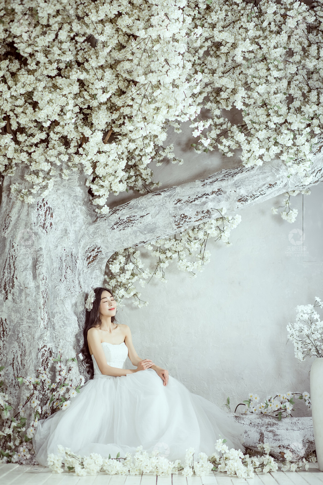 落英树下_成都儿童摄影_花锦馆