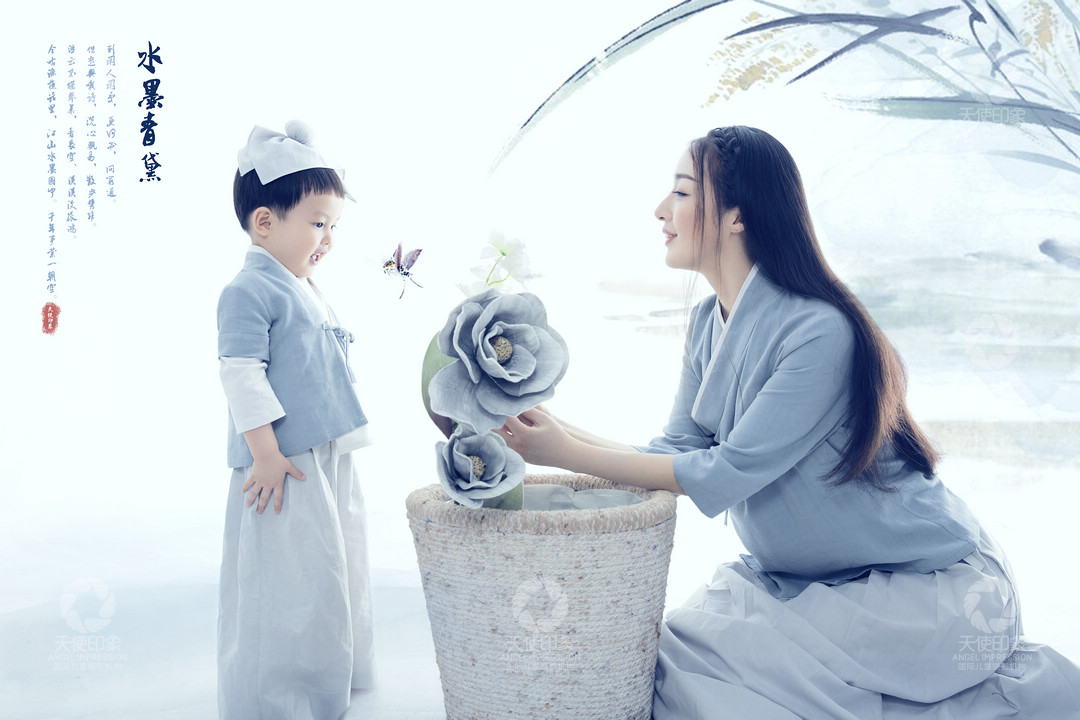 水墨青黛_成都儿童摄影_花锦馆