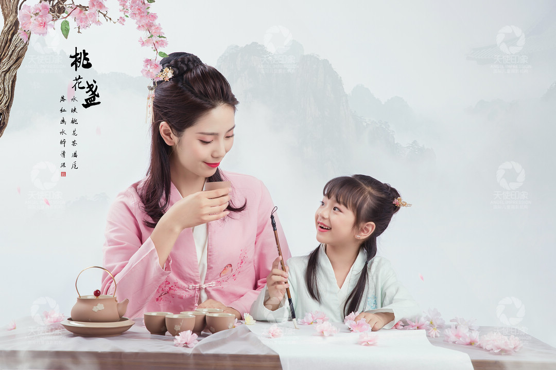 桃花盏_成都儿童摄影_花锦馆