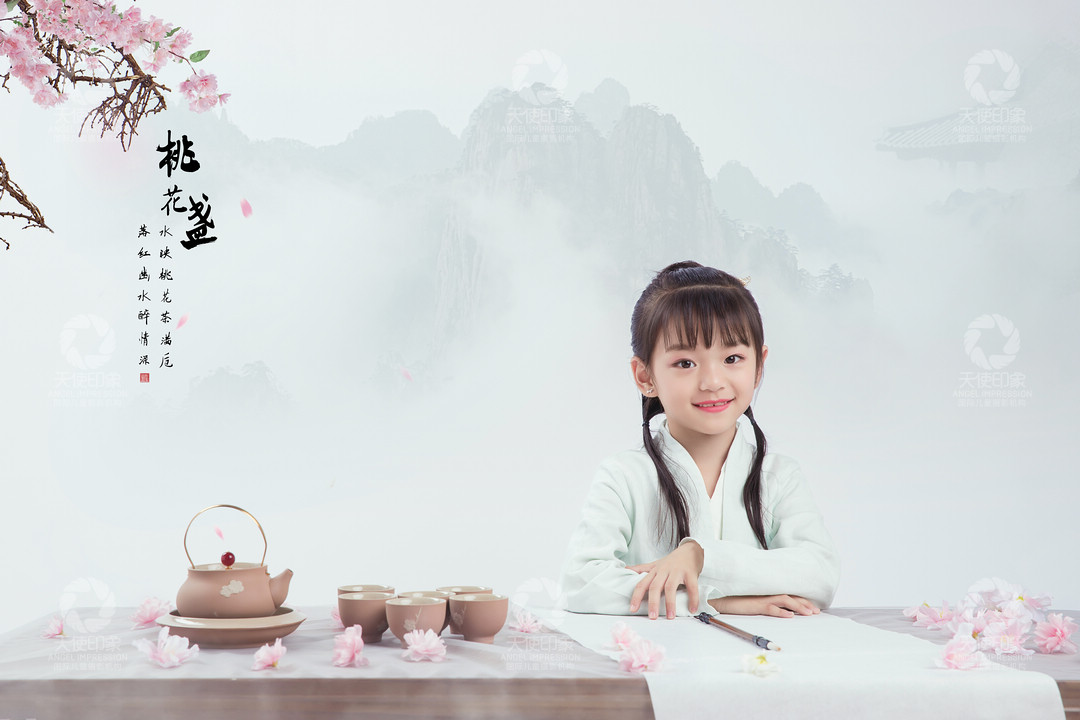 桃花盏_成都儿童摄影_花锦馆
