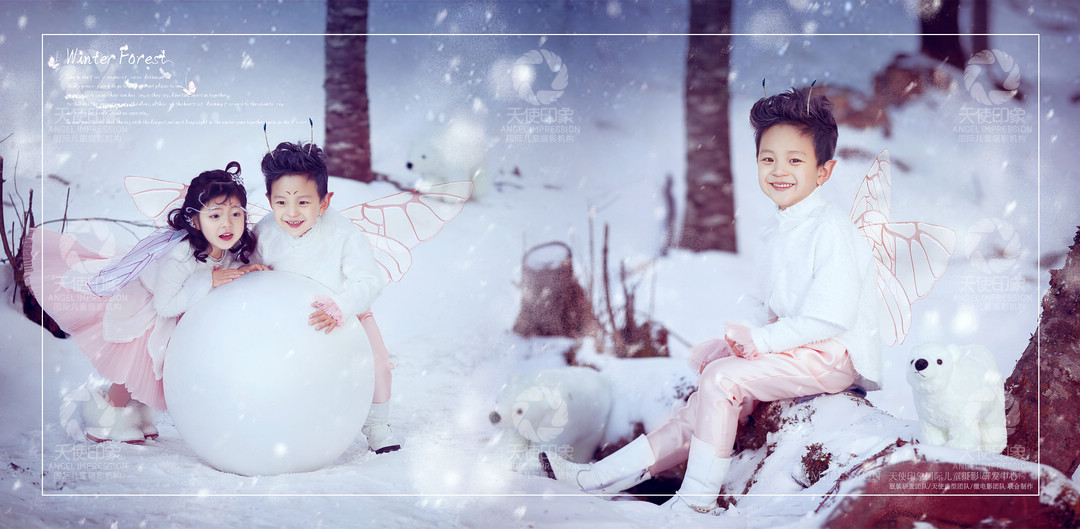 精灵雪景_成都儿童摄影_花锦馆