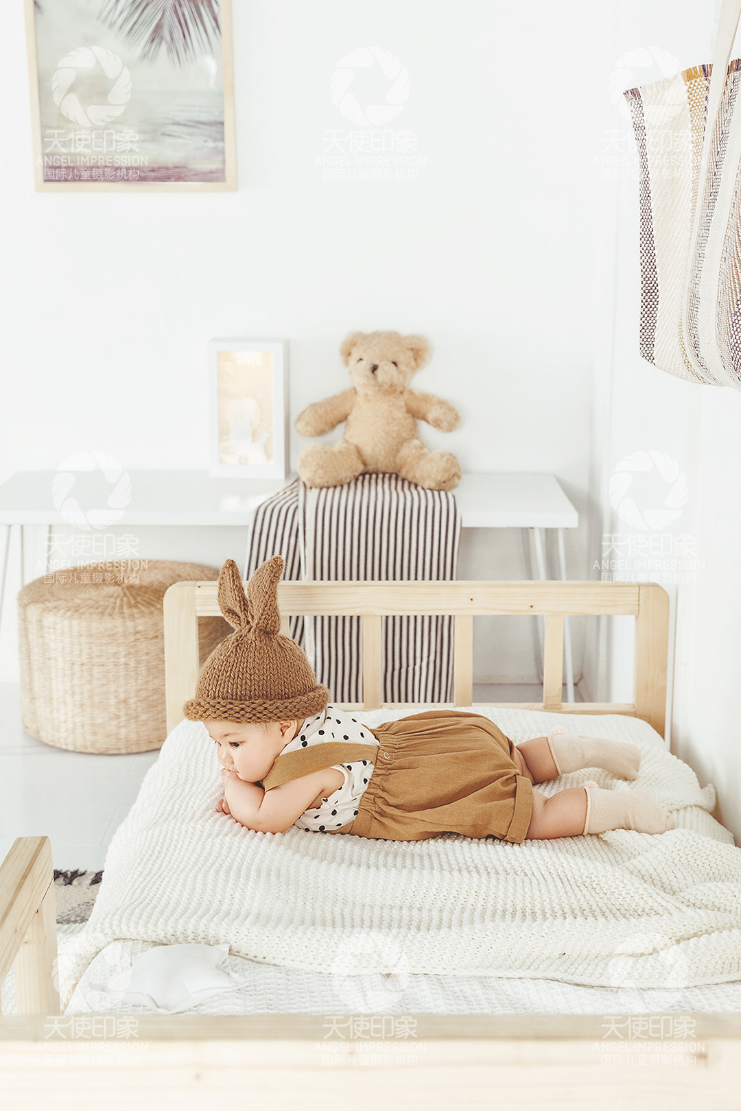 兔兔的午睡时刻_宝宝百天照