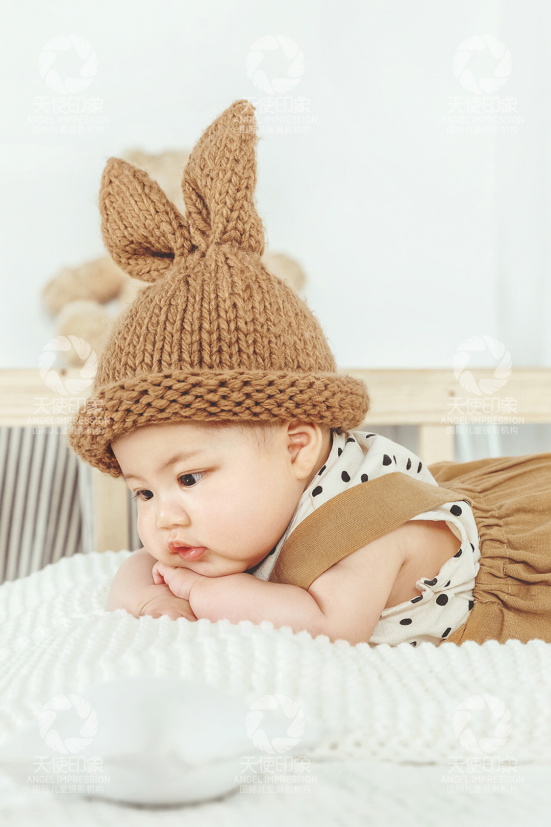 兔兔的午睡时刻_宝宝百天照