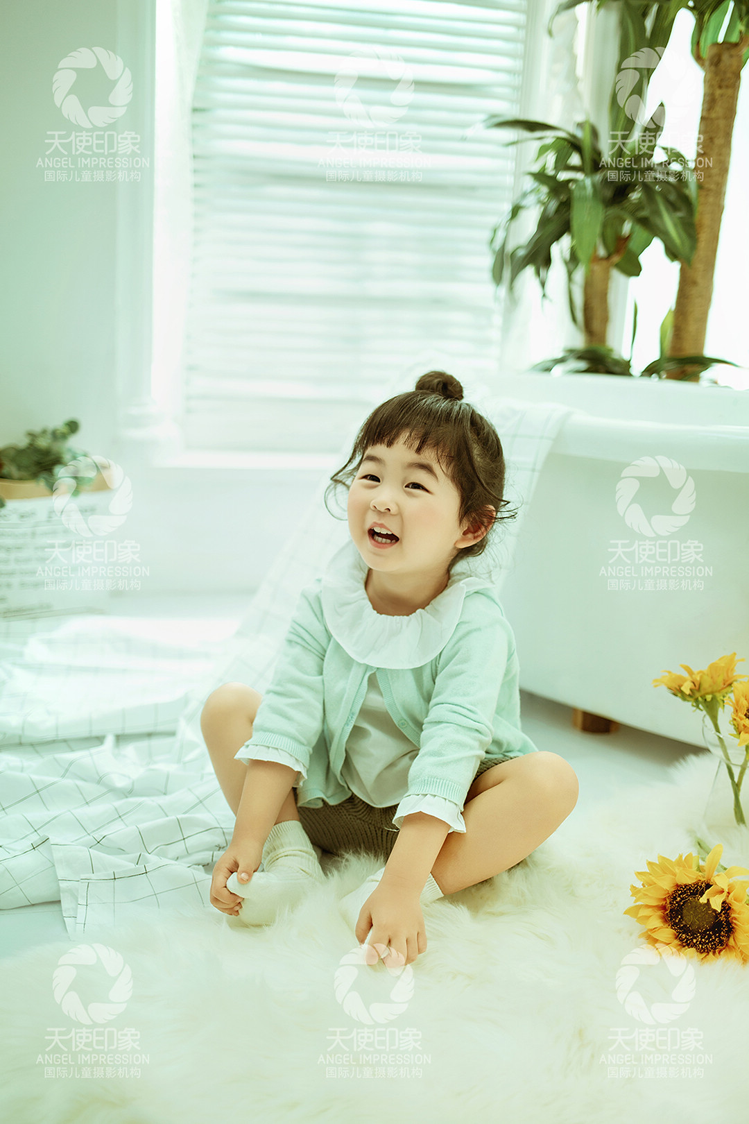 向日葵的祈愿_宝宝照