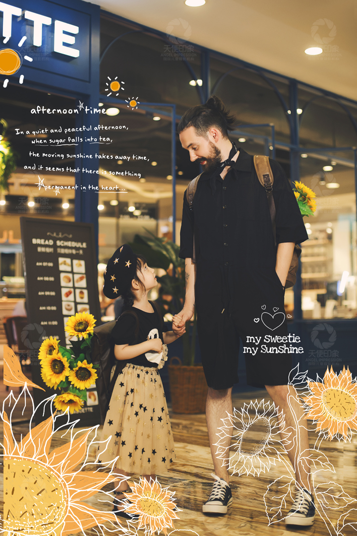  午后阳光咖啡馆_成都亲子照