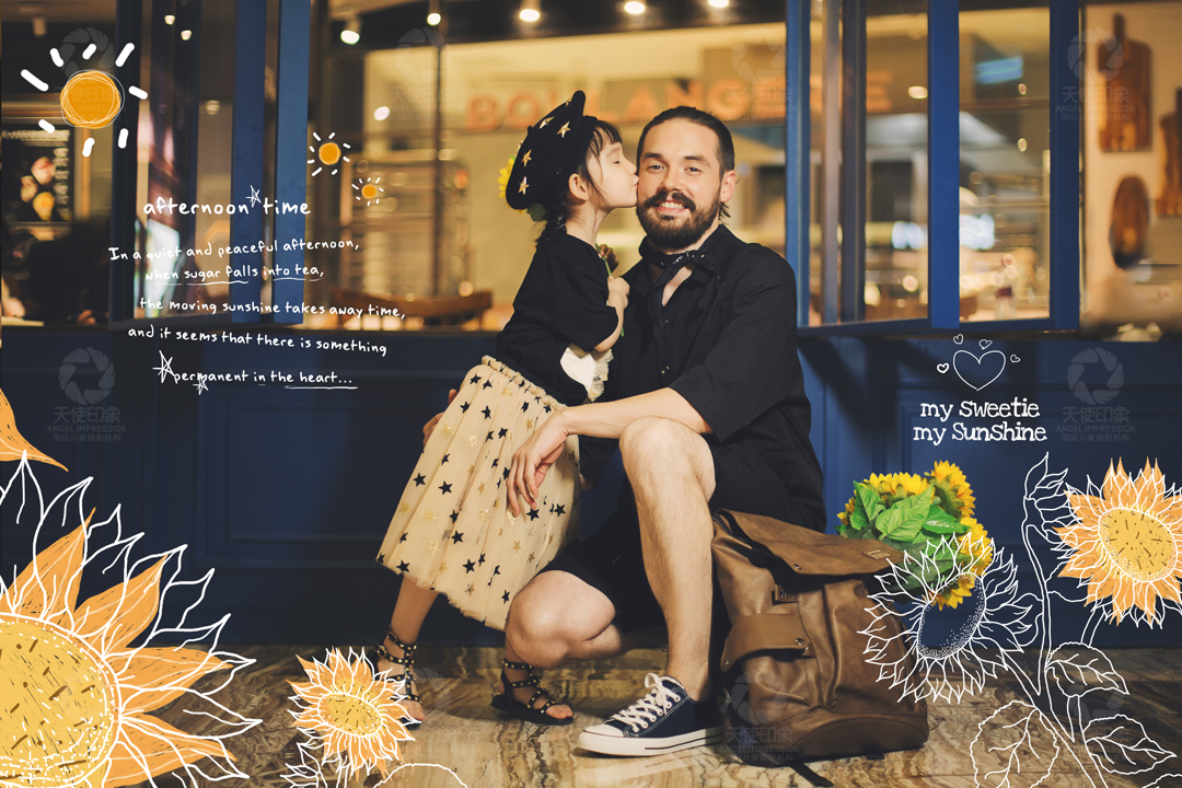  午后阳光咖啡馆_成都亲子照