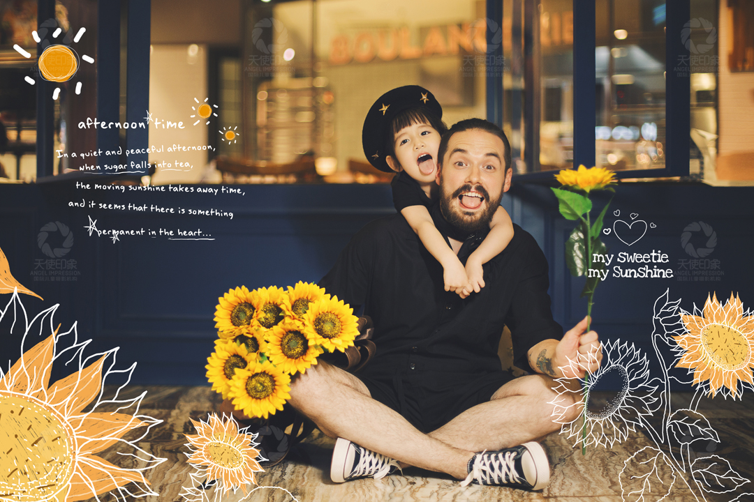  午后阳光咖啡馆_成都亲子照