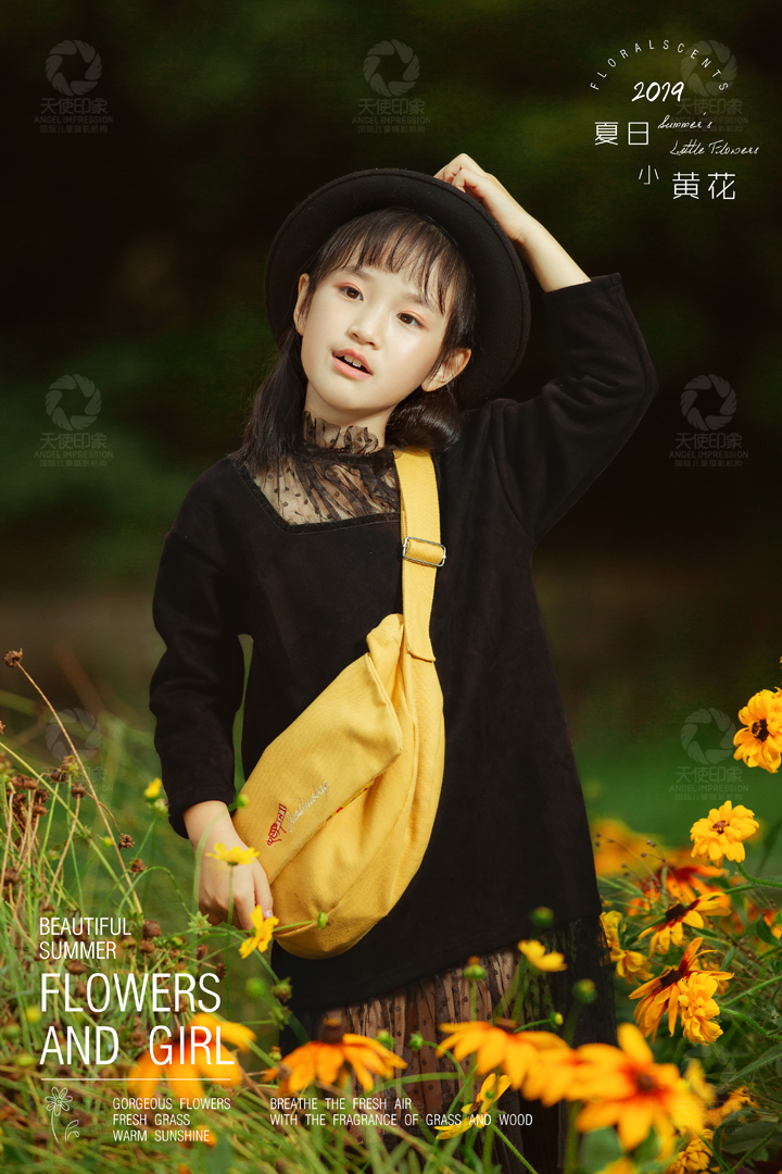 Flowers and girls_儿童摄影