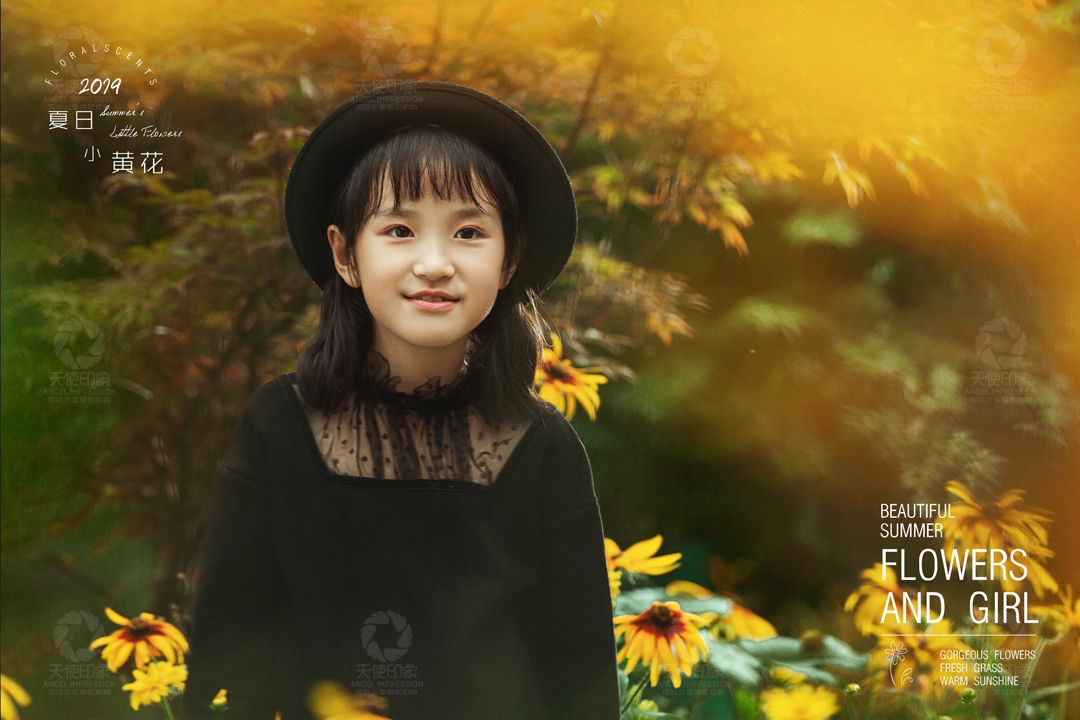 Flowers and girls_儿童摄影
