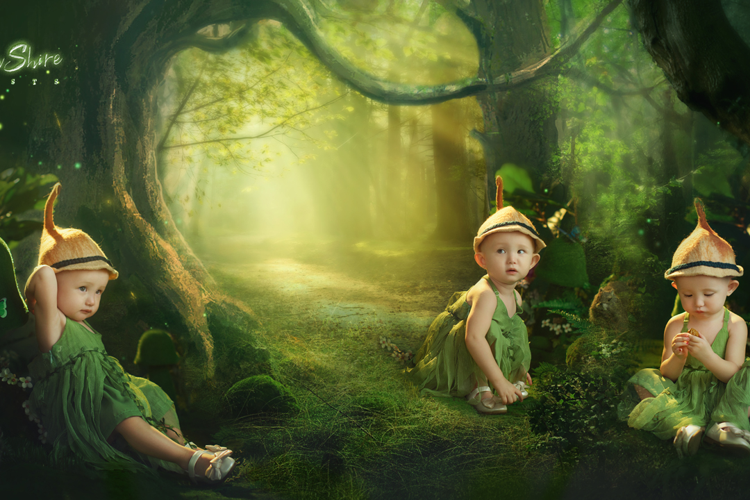 伯利夏尔的森林_宝宝照