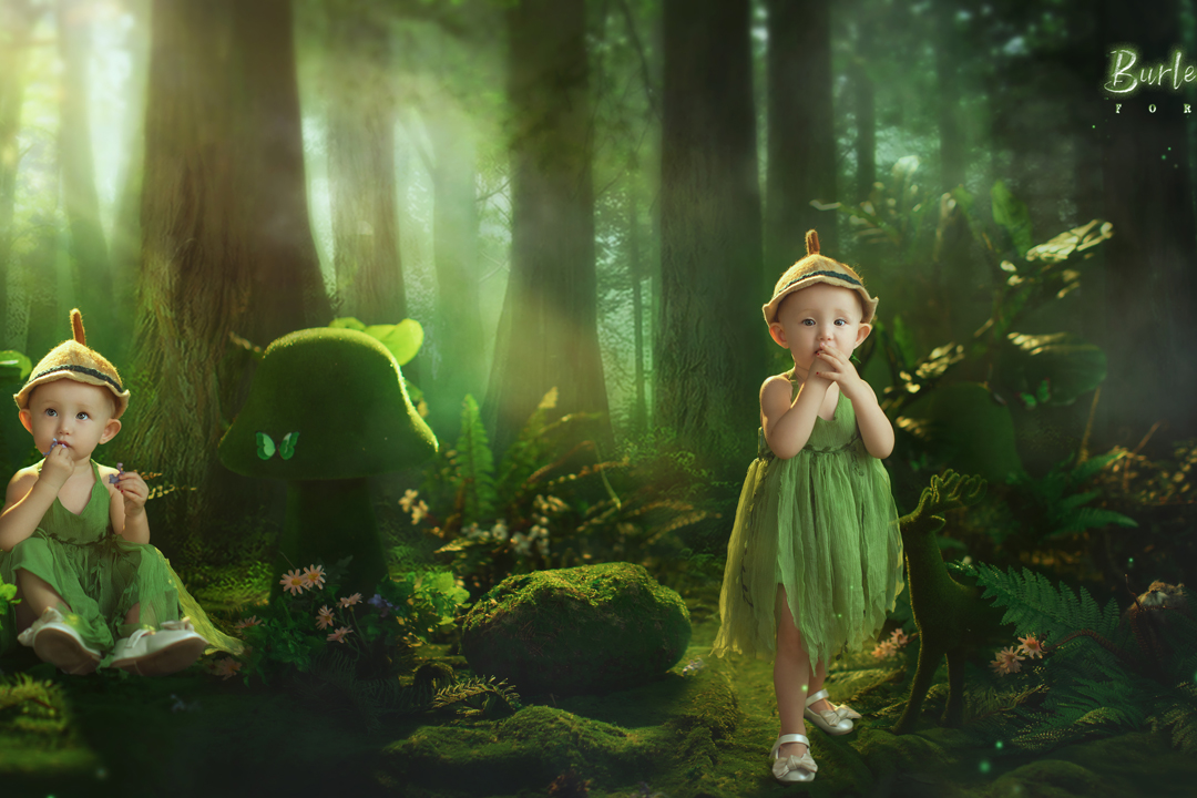 伯利夏尔的森林_宝宝照