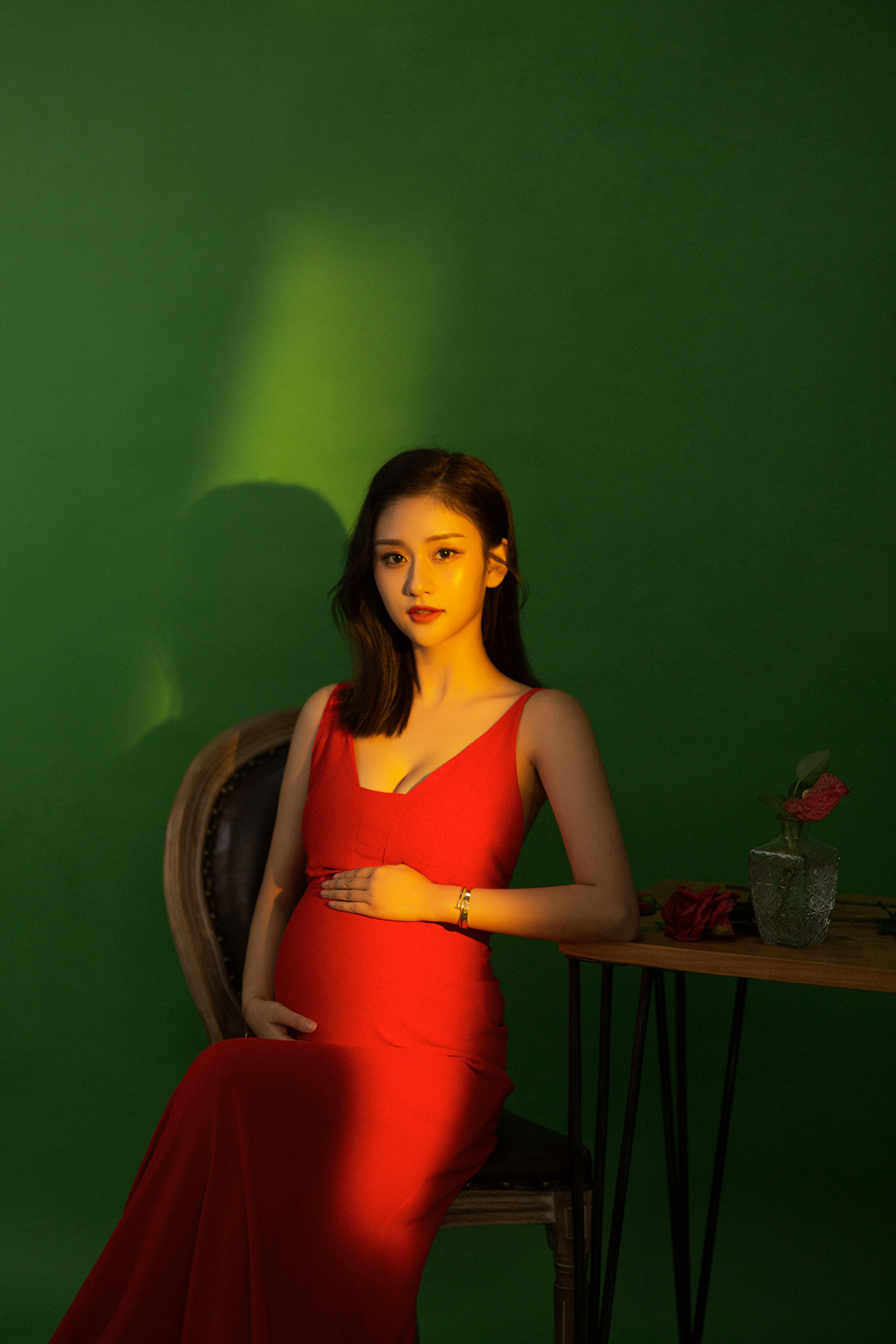 行歌坐月_孕妈照