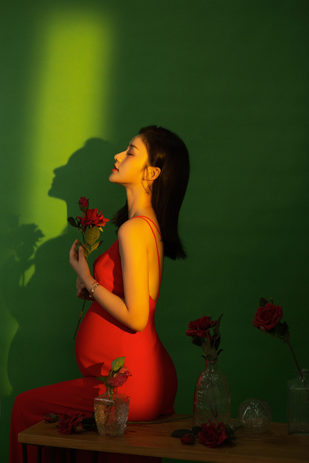 行歌坐月_孕妈照