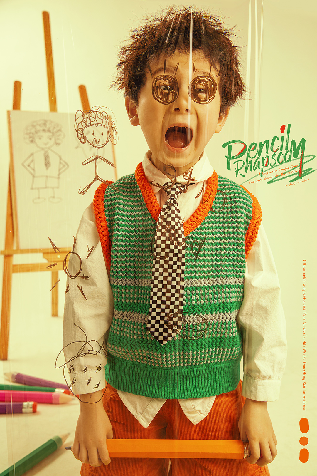 铅笔狂想_成都儿童摄影_欧美馆