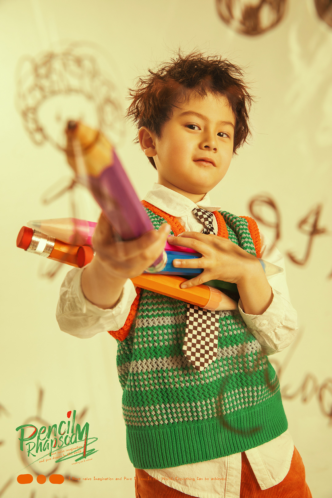 铅笔狂想_成都儿童摄影_欧美馆