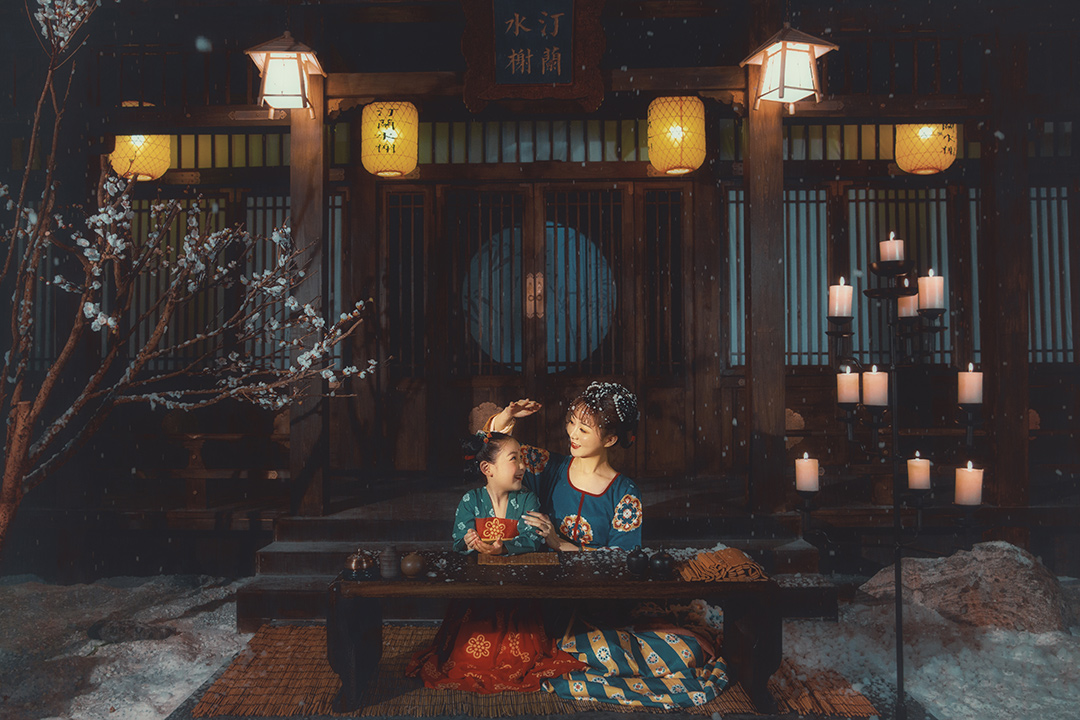 玉楼夜雪_成都儿童摄影_花锦馆