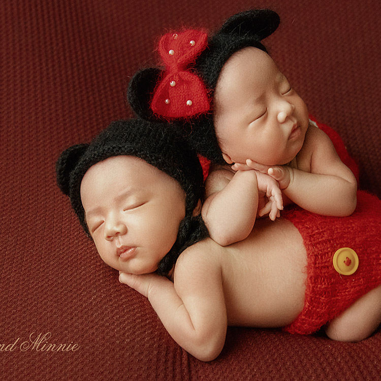 米奇米妮_成都新生儿摄影