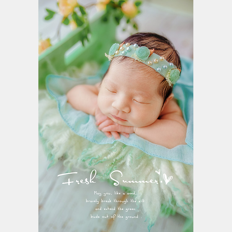 清晰怡夏_成都新生儿宝宝照