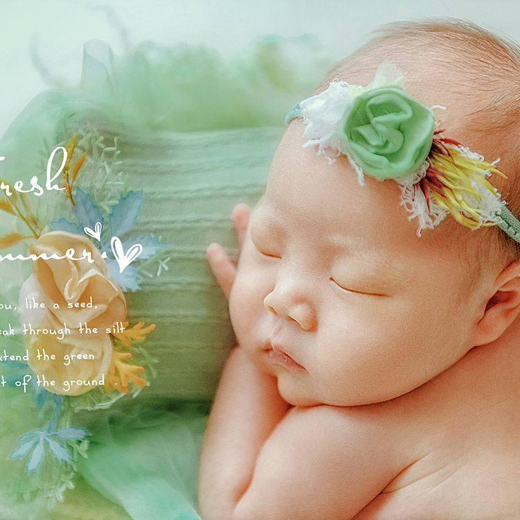 清晰怡夏_成都新生儿宝宝照