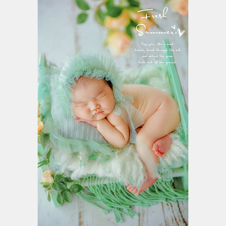 清晰怡夏_成都新生儿宝宝照