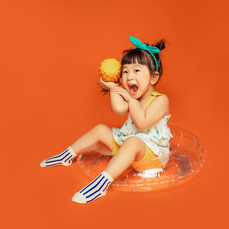 桔子冰茶_成都宝宝照儿童照