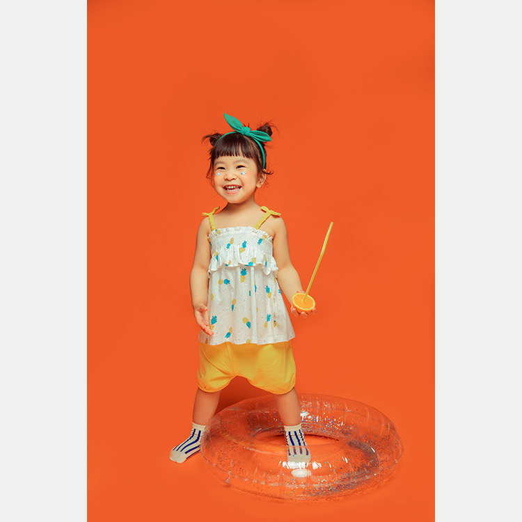 桔子冰茶_成都宝宝照儿童照