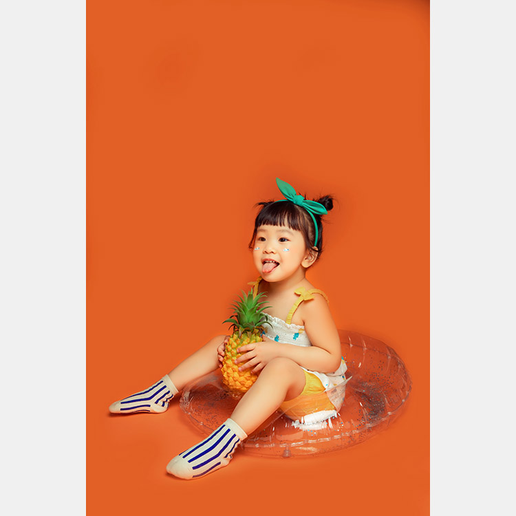 桔子冰茶_成都宝宝照儿童照