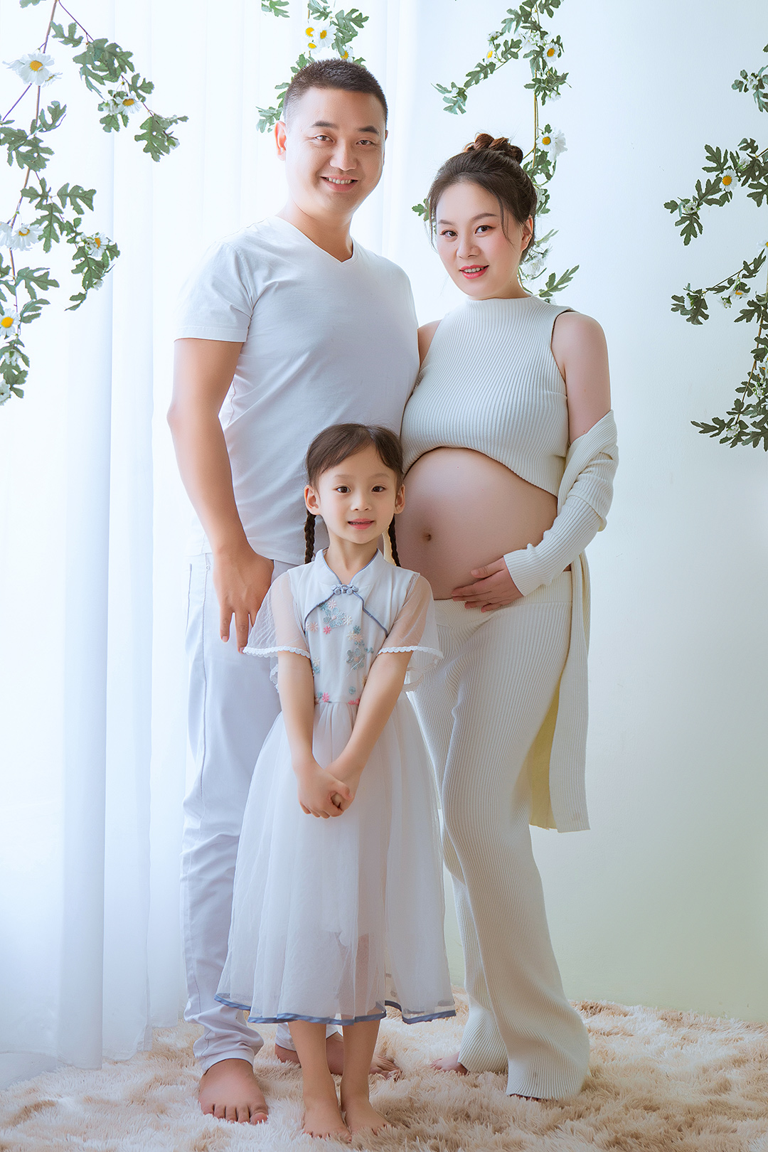 相亲相爱_孕妈亲子照，孕妈照