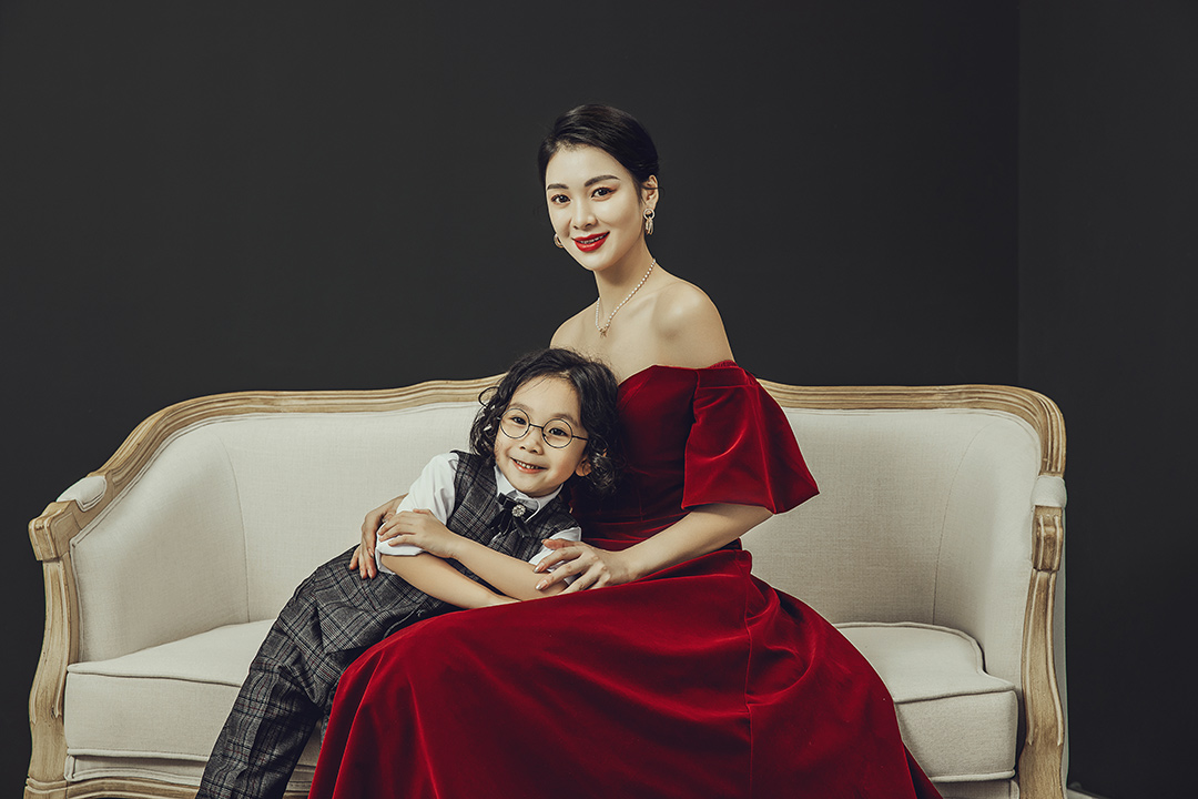 芳华_全家福；亲子照；成都全家福，母子照