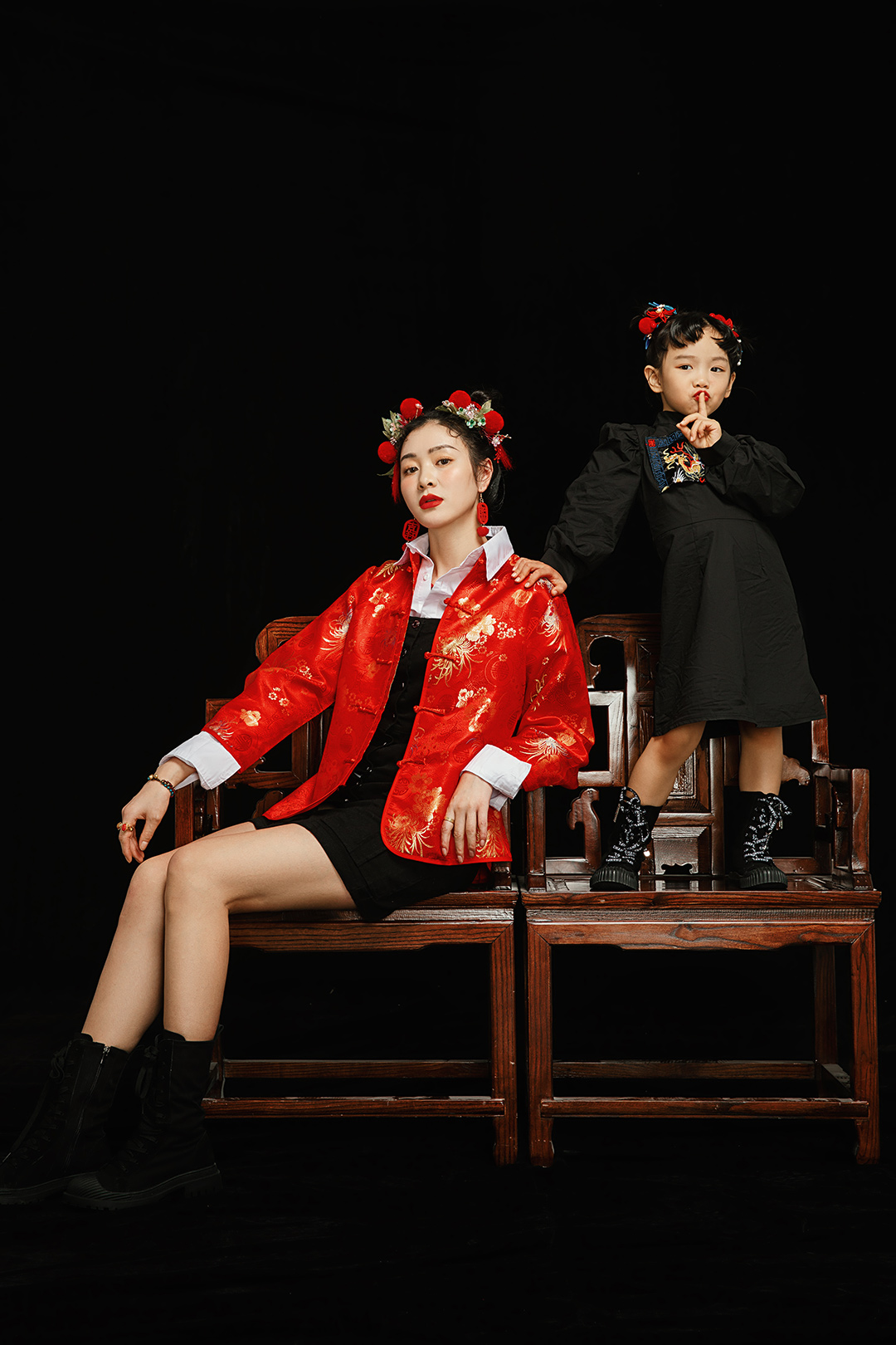 恋家大人_全家福；亲子照；成都全家福；母子照；母女照