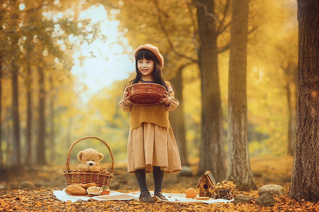 秋日遐想_宝宝照；儿童照；周岁照；生日照
