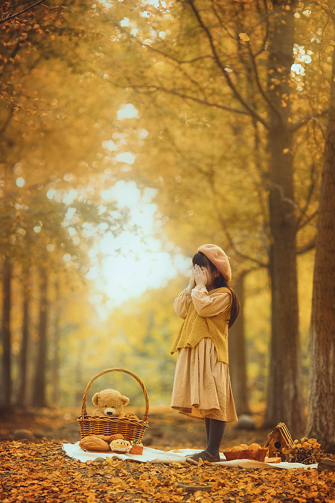 秋日遐想_宝宝照；儿童照；周岁照；生日照
