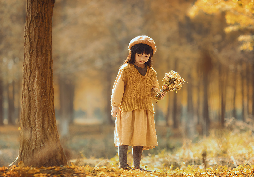 秋日遐想_宝宝照；儿童照；周岁照；生日照