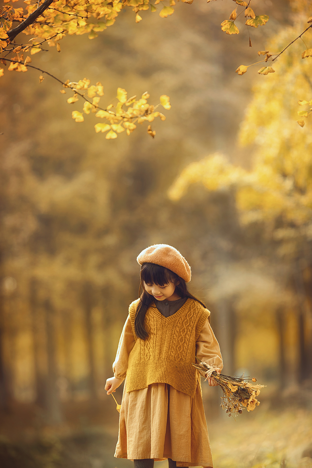 秋日遐想_宝宝照；儿童照；周岁照；生日照