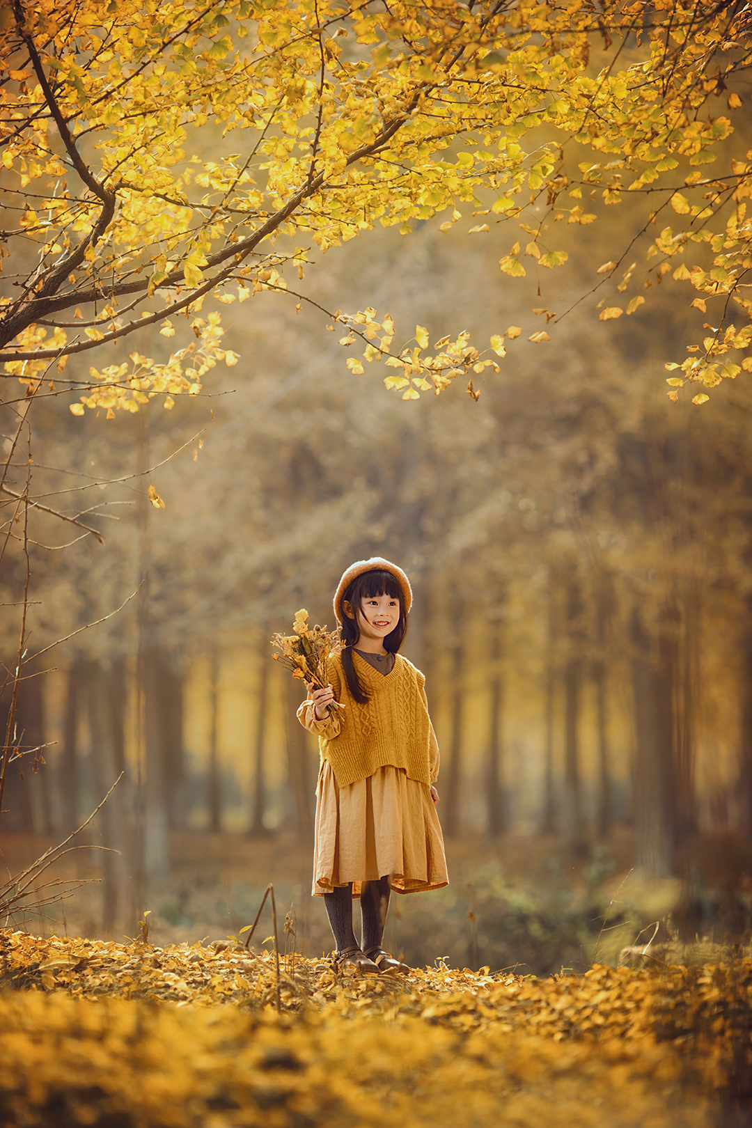 秋日遐想_宝宝照；儿童照；周岁照；生日照