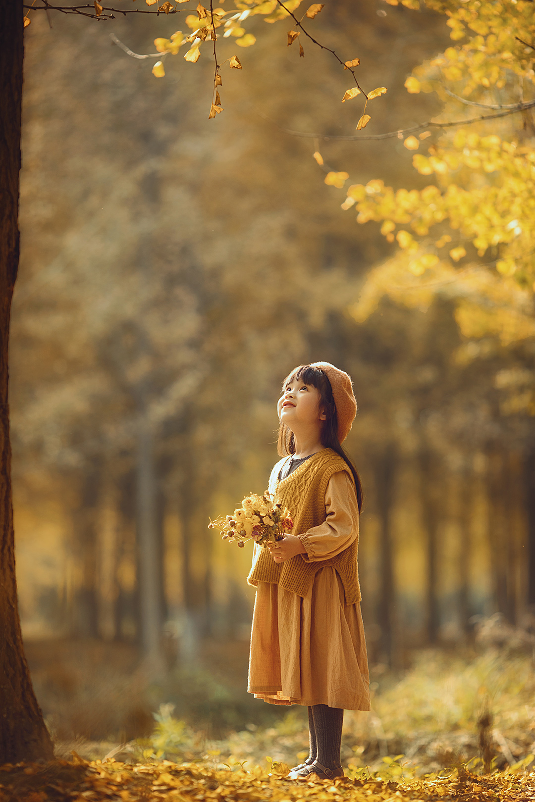 秋日遐想_宝宝照；儿童照；周岁照；生日照