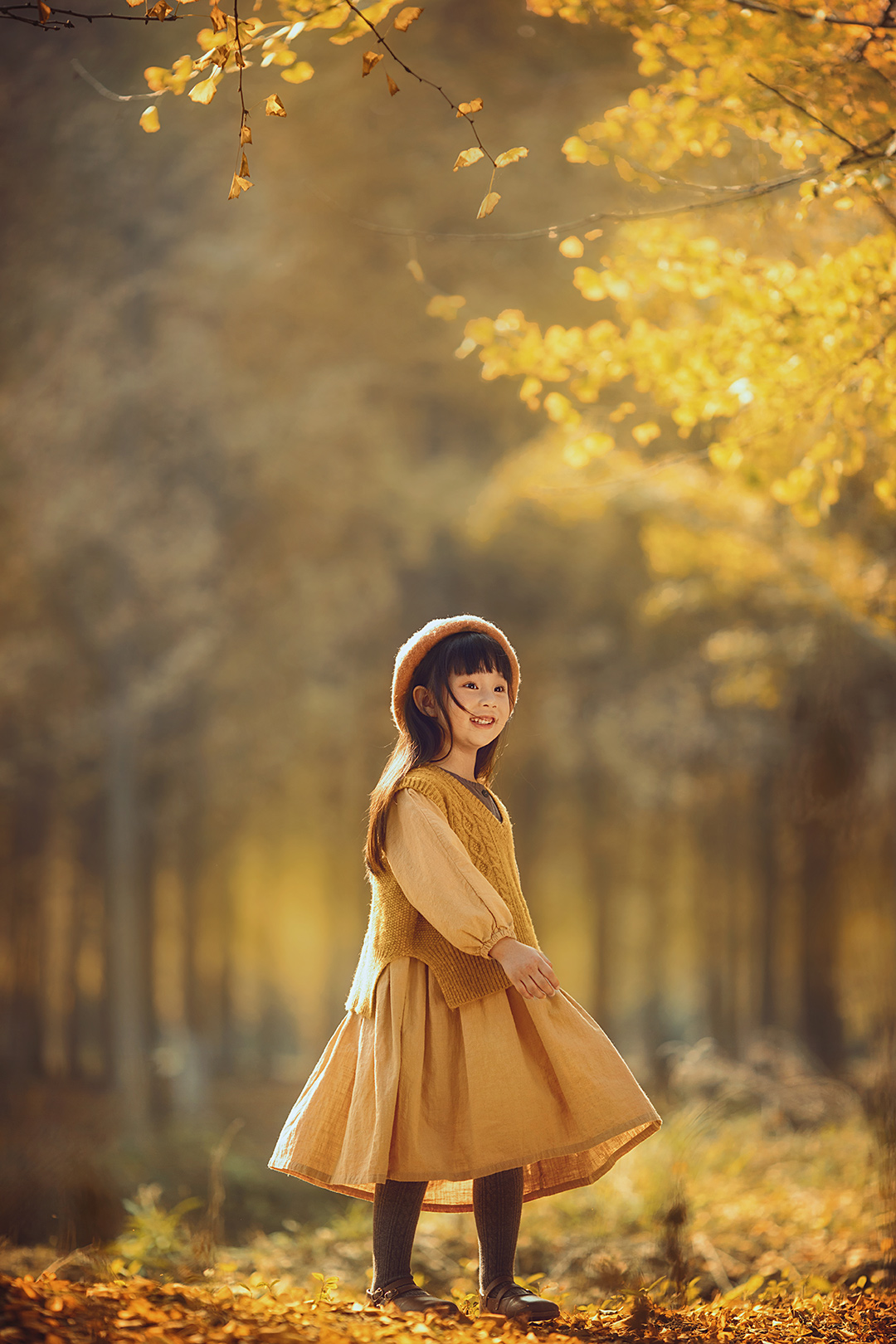 秋日遐想_宝宝照；儿童照；周岁照；生日照