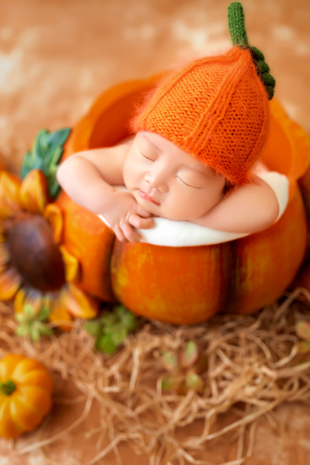 南瓜主题宝贝_宝宝照，新生儿照，百天照，免费上门拍摄新生儿照