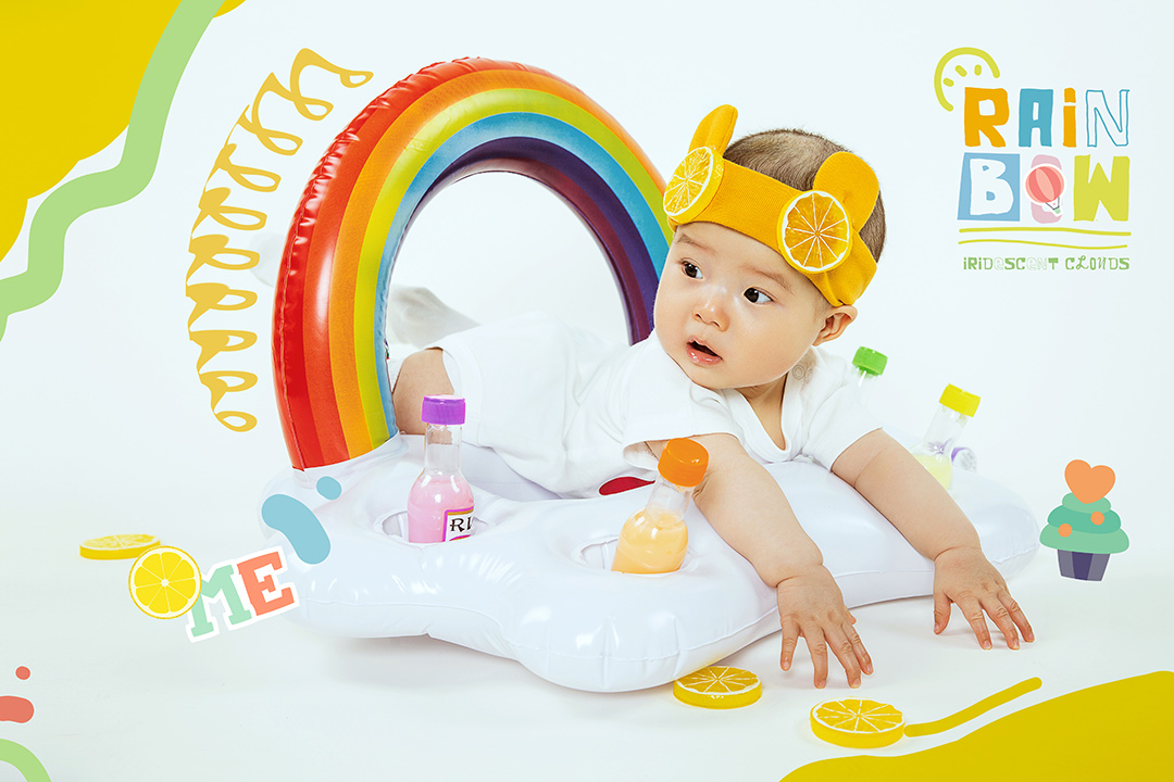 In-Rainbow_宝宝照，百天照，新生儿照，上门拍摄宝宝照