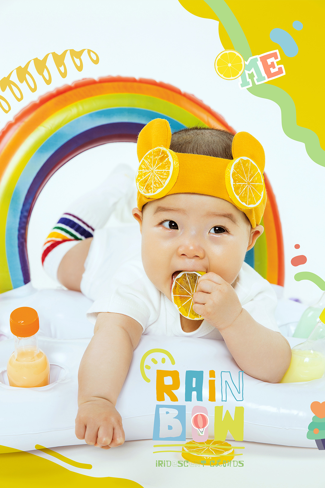 In-Rainbow_宝宝照，百天照，新生儿照，上门拍摄宝宝照