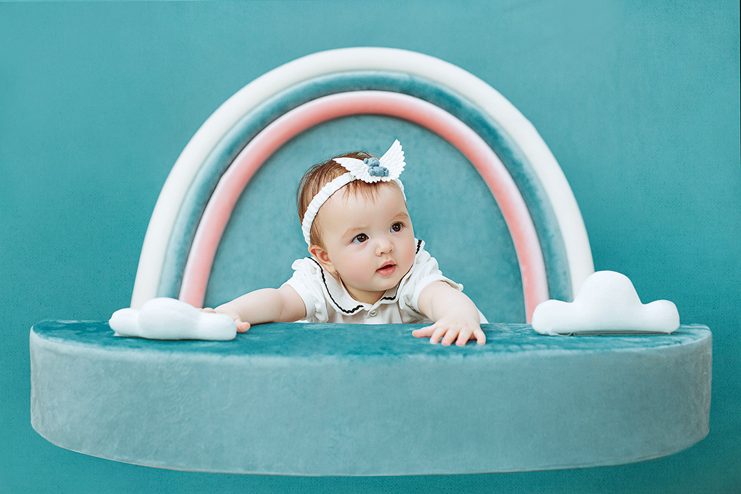 云端彩虹_宝宝照，百天照，新生儿照，上门拍摄宝宝照