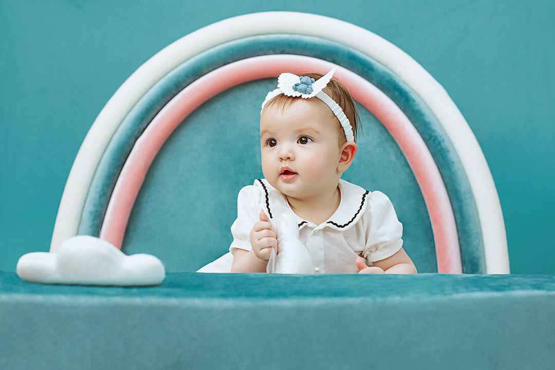 云端彩虹_宝宝照，百天照，新生儿照，上门拍摄宝宝照