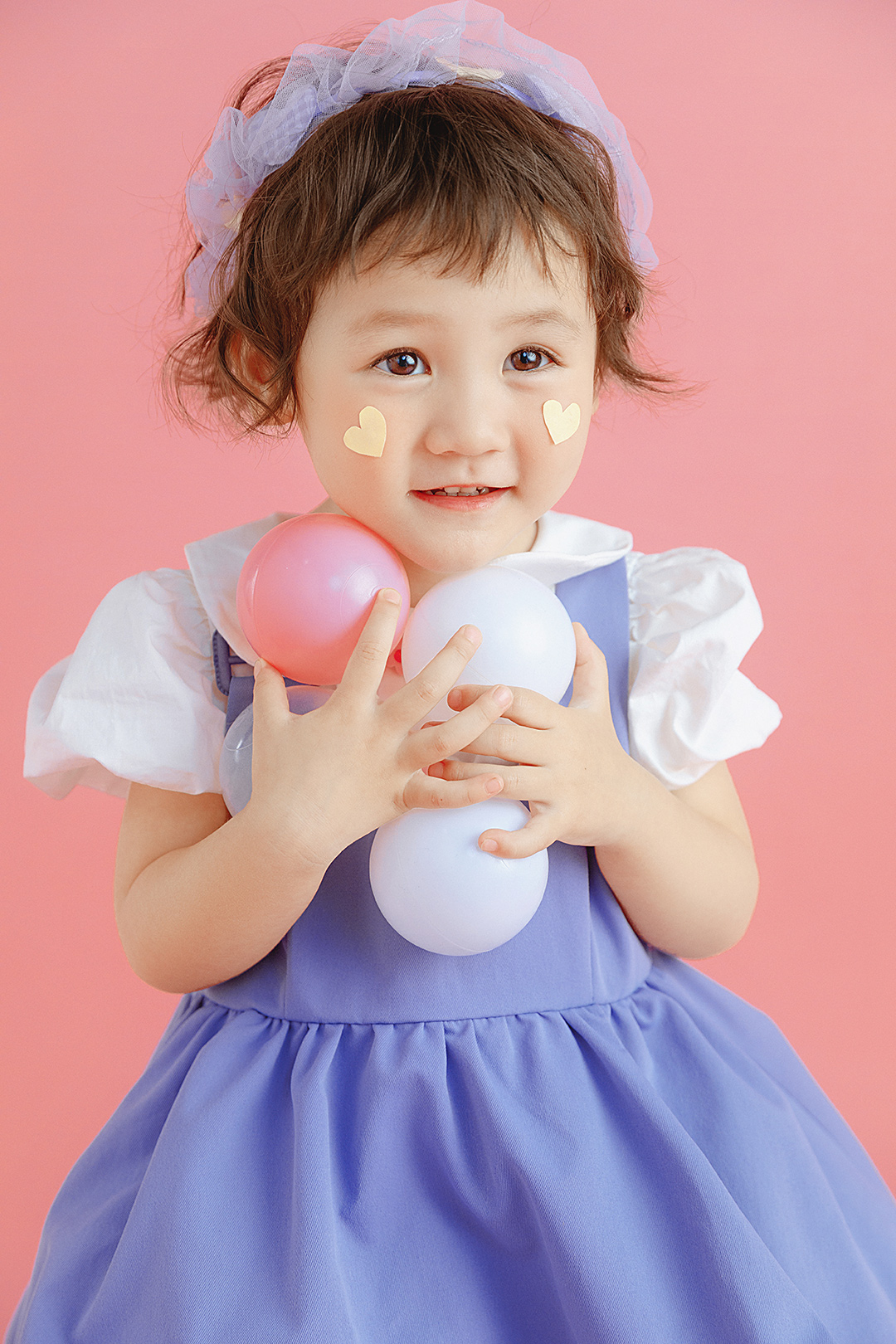 Mia's-balloons_宝宝照，百天照，儿童照，生日照