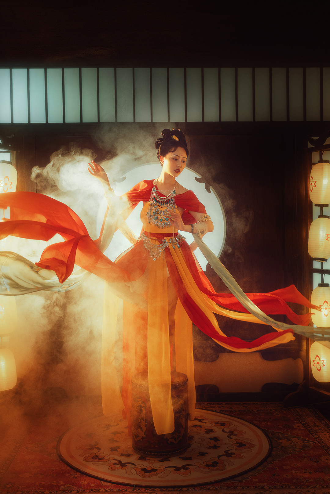 飞天引路_成都儿童照照，儿童艺术照；亲子照；母子照；亲子全家福，古风亲子照